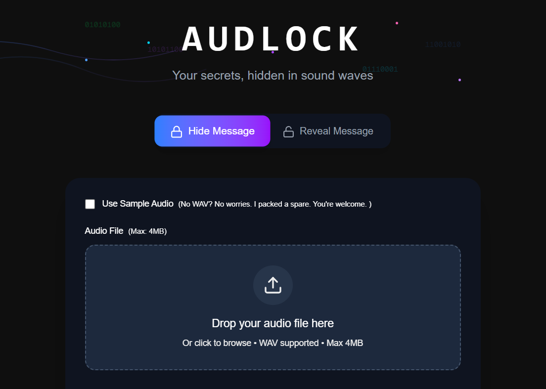 audLock - Your Secrets, Hidden in sound waves